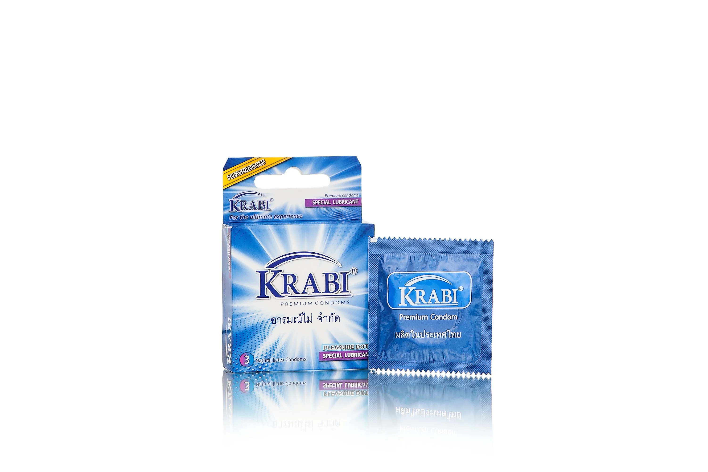 Bao cao su có gai Krabi – Pleasure Dots Krabi Premium Condoms, nhập khẩu Thailland