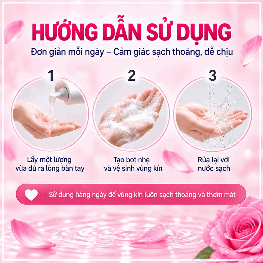 Dung dịch vệ sinh MANTOVANI Soothing PH 4.5 -  Rose water and Oats - chiết xuất từ NƯỚC HOA HỒNG VÀ Yến Mạch