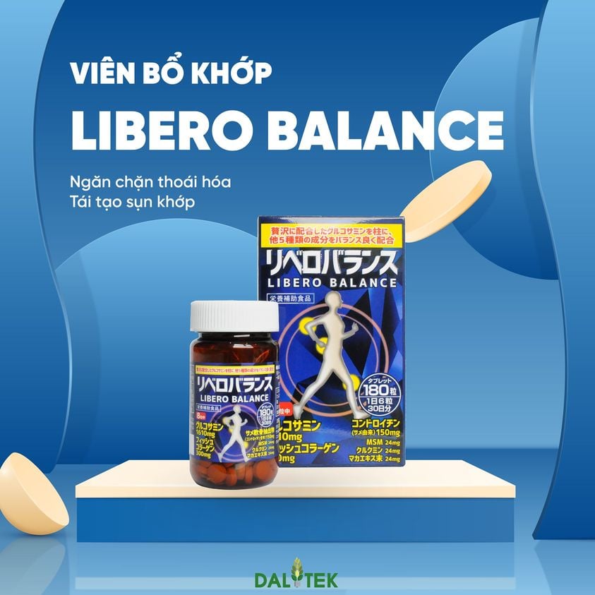 Bổ khớp Nhật Libero Balance , nhập khẩu Nhật Bản, hộp 180 viên.