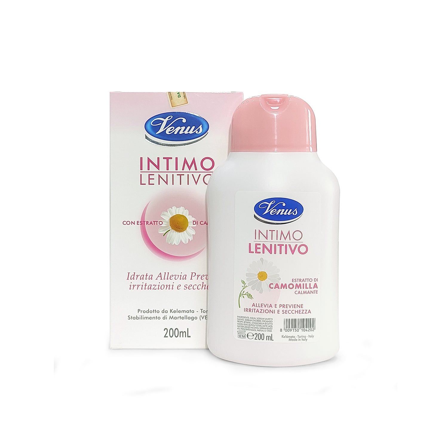 Dung dịch vệ sinh Venus Intimo Lenitivo hương hoa Cúc La Mã, nhập khẩu ITALIA, hộp 200ML