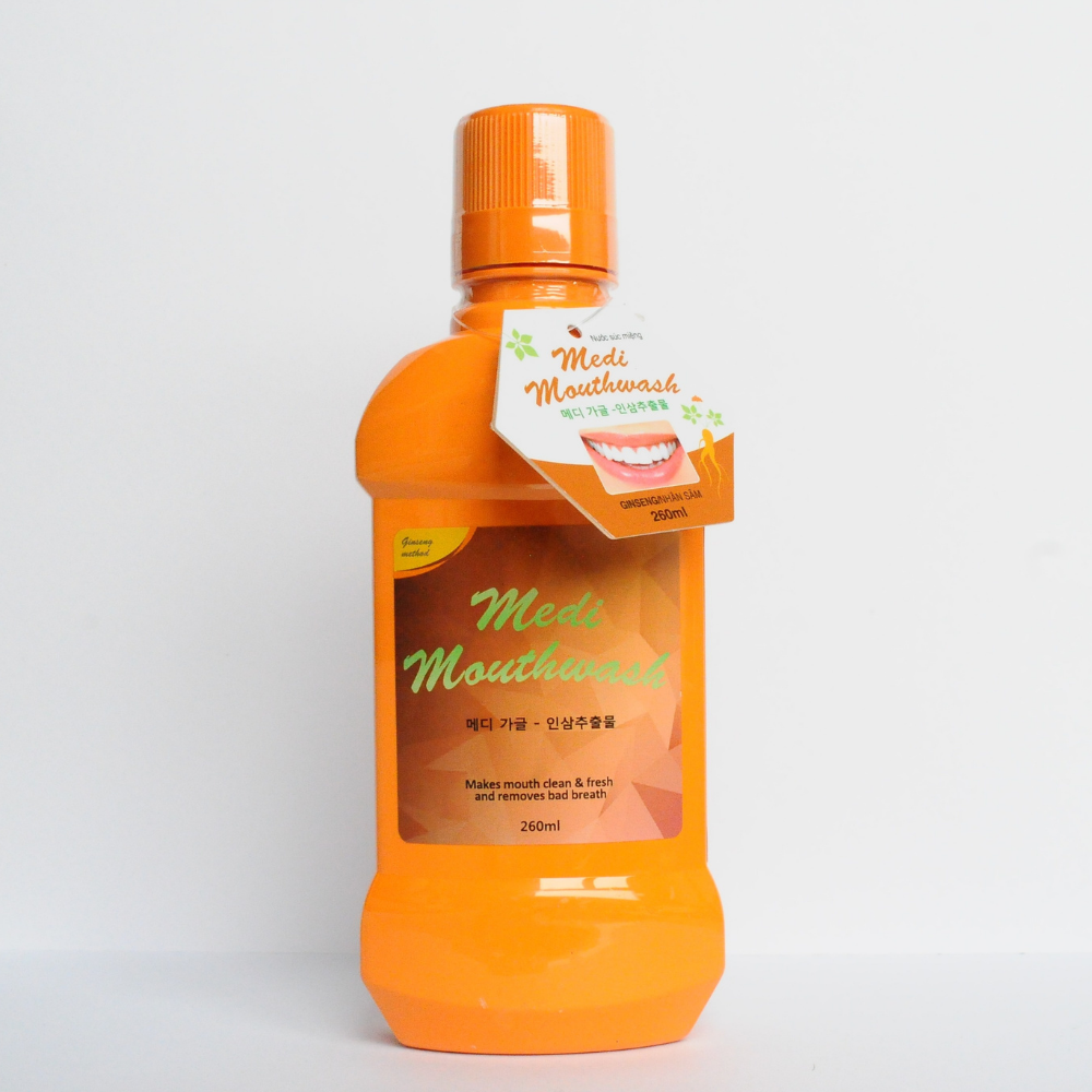 Nước súc miệng Medi Mouthwash Ginseng vị nhân sâm 260ml- Made in Korea - DALITEK VIỆT NAM
